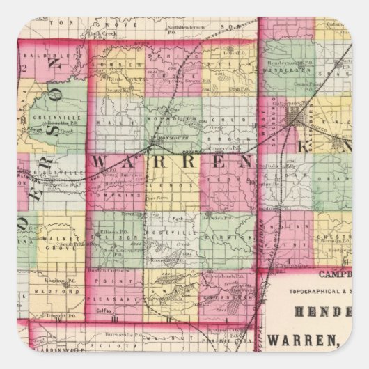 Henderson、ワーレンのKnox郡 スクエアシール (正面)