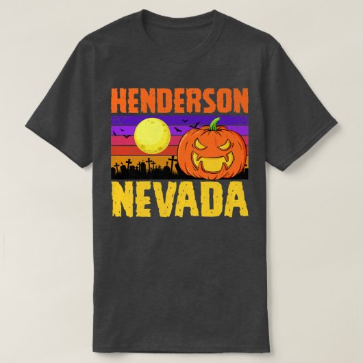 Henderson Nevada Happy Halloween Party Local City  Tシャツ (デザイン正面)
