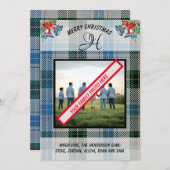 Henderson Scotish Clanタータンチェック写真クリスマス シーズンカード (正面/裏面)