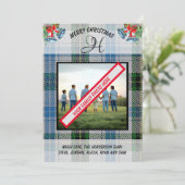 Henderson Scotish Clanタータンチェック写真クリスマス シーズンカード (スタンド正面)
