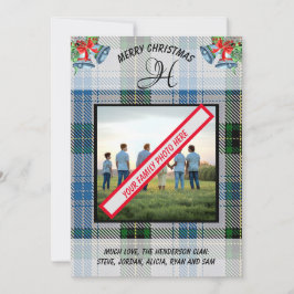 Henderson Scotish Clanタータンチェック写真クリスマス シーズンカード