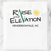 Hendersonvile標高長方形のStkrを上げる 長方形シール (バッグ)