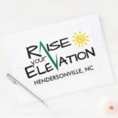 Hendersonvile標高長方形のStkrを上げる 長方形シール (封筒)