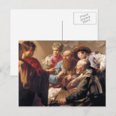 Hendrick Terbruggen – 聖マシューの呼び声 ポストカード (正面/裏面)