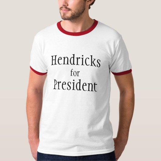Hendricks、のために、大統領 Tシャツ (正面)