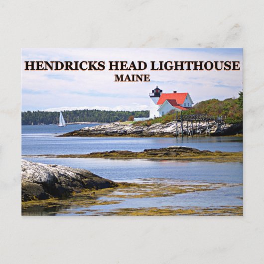 Hendricks Head Light house, Maineポストカード ポストカード (正面)