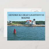Hendricks Head Light house, Maineポストカード ポストカード (正面/裏面)