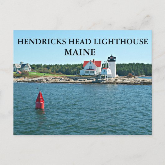 Hendricks Head Light house, Maineポストカード ポストカード (正面)