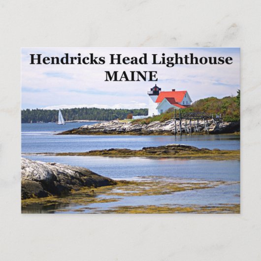 Hendricks Head Light house, Maineポストカード ポストカード (正面)