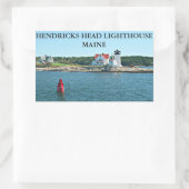 Hendricks Head Light house, Maine Stickers 長方形シール (バッグ)