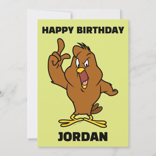 Henery Hawk Yelling カード (正面)