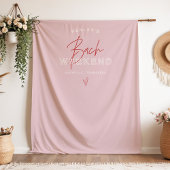 HENLEYモダンピンクレッドレトロバチェロレッテ歓迎 タペストリー