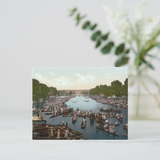 Henley Regatta、Henley-on-Thames、c.1895 ポストカード (スタンド正面)