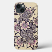 Hennaのデザインの私電話箱 Case-Mate iPhoneケース (裏面)