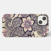 Hennaのデザインの私電話箱 iPhoneケース (裏面横)