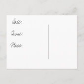 Hennaのパーティの招待状 インビテーションポストカード (裏面)