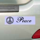 Hennaのピースサイン バンパーステッカー (車上)