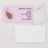 Hennaのペイズリーの名刺 名刺 (正面/裏面)