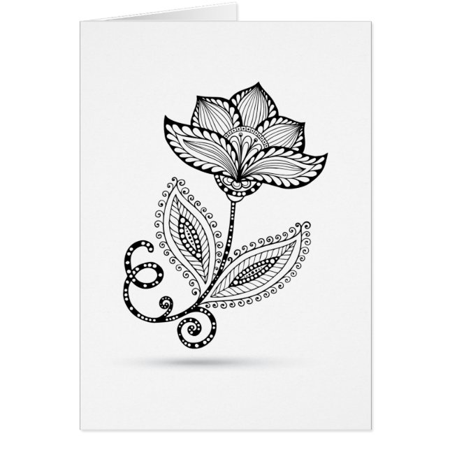 HennaのペイズリーのMehndiの落書き (正面)