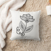 HennaのペイズリーのMehndiの落書き クッション (ブランケット)