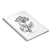 HennaのペイズリーのMehndiの落書き ノートブック (右側)