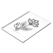 HennaのペイズリーのMehndiの落書き ノートブック (左側)
