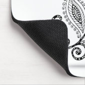 HennaのペイズリーのMehndiの落書き マウスパッド (コーナー)