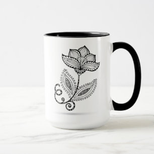 HennaのペイズリーのMehndiの落書き マグカップ