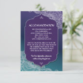 Hennaの宝石の調節の結婚式の招待状の詳細 エンクロージャーカード (スタンド正面)