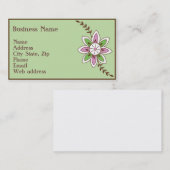 Hennaの花の名刺 名刺 (正面/裏面)