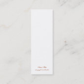 Hennaブックマーク スキニー名刺 (裏面)