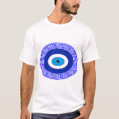 Henna Blue Evil eye Luck T-shirt Tシャツ (正面)