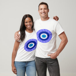 Henna Blue Evil eye Luck T-shirt Tシャツ