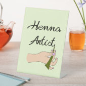 Henna ConeのHenna Artist 台座サイン (インサイチュ)