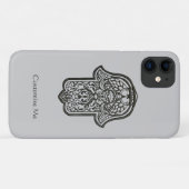 Henna Hand of Hamsa (オリジナル) iPhone Case Case-Mate iPhoneケース (裏面(横))