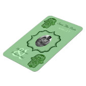 Henna Hand of Hamsa (Green) (Save The Date) マグネット (左側)