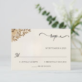 Henna Islam Nikah Arabic Walima Muslim 結婚's 出欠カード (スタンド正面)