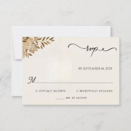 Henna Islam Nikah Arabic Walima Muslim 結婚's 出欠カード