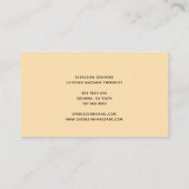 Henna Massage Healing Arts Hands Business Card 名刺 (裏面)