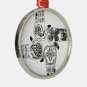 Henna Mehndiはインドのデザインによって絵を描かれる結婚式を渡します メタルオーナメント (右)