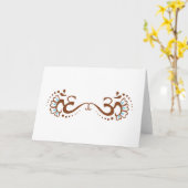 Henna Omは倍増します カード (黄色い花)