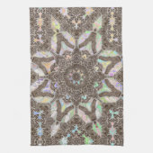 Henna Phownixフラクタルマンダラアートキッチンタオル キッチンタオル (縦)