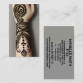 Henna Tattoo Artist名刺 名刺 (正面/裏面)