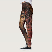 Henna Tattoo - Power Yoga Leggings レギンス (左)