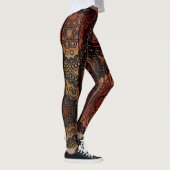 Henna Tattoo - Power Yoga Leggings レギンス (右)