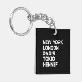 Hennef New York London Tokio Paris Anhänger キーホルダー (正面左)