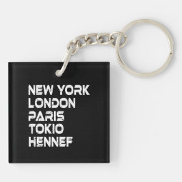 Hennef New York London Tokio Paris Anhänger キーホルダー