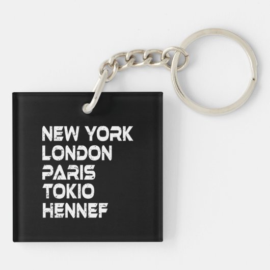 Hennef New York London Tokio Paris Anhänger キーホルダー (裏面)