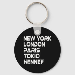 Hennef New York London Tokio Paris Anhänger キーホルダー