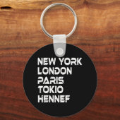 Hennef New York London Tokio Paris Anhänger キーホルダー (正面)